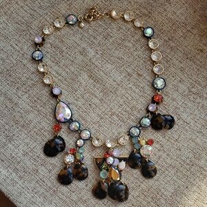 J.crew paillette Tortoise Brulee Necklace